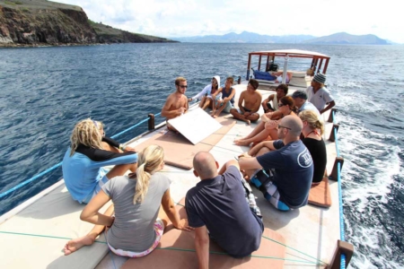 Dive briefing on our Day Diving Trips boat