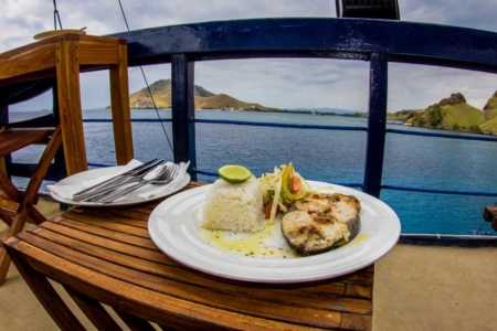 Food on our Komodo Liveaboard "Mastro Aldo"