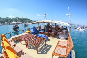 Deck of our Liveaboard