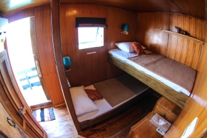 Twin Cabin of our Komodo Liveaboard Mastro Aldo